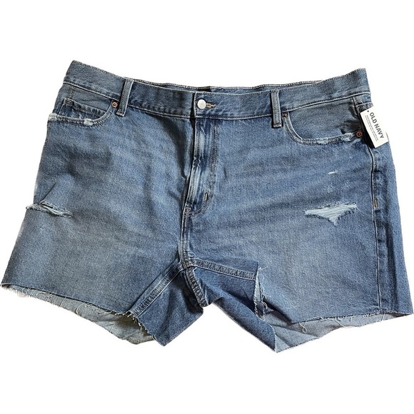 OLD Navy High Waisted Slouchy Cut-Off Jean Shorts (Z25) - Picture 1 of 5